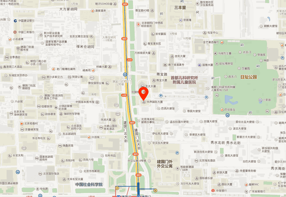 华声国际大厦位置地图